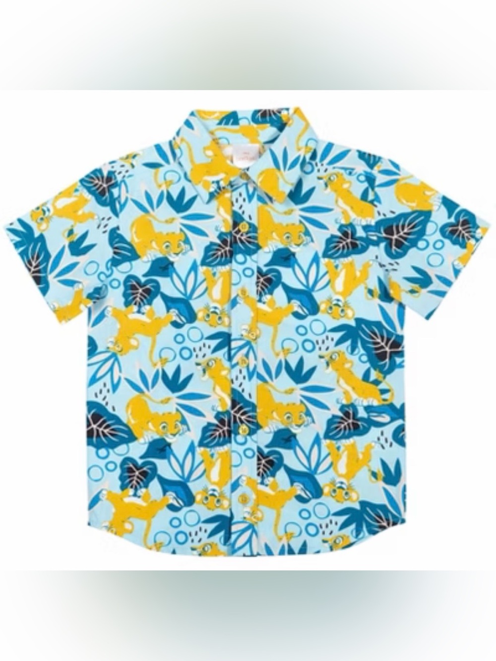Disney Lion King Simba Print Button-Down Shirt Kid’s Size 5T